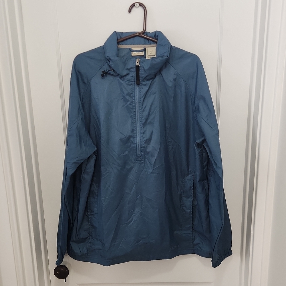L.L. Bean Men's Light 1/2 Zip Windbreaker Size Large
